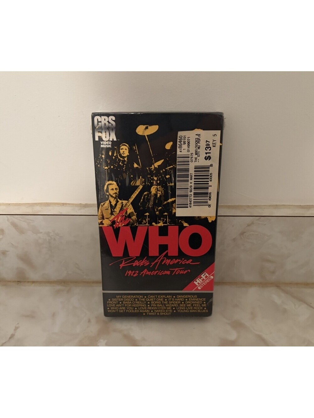 The Who Rocks America 1982 American Tour VHS Tape Hi-Fi Stereo NEW SEALED